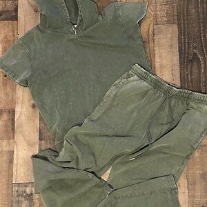 Olive Green Women's Jogger Set